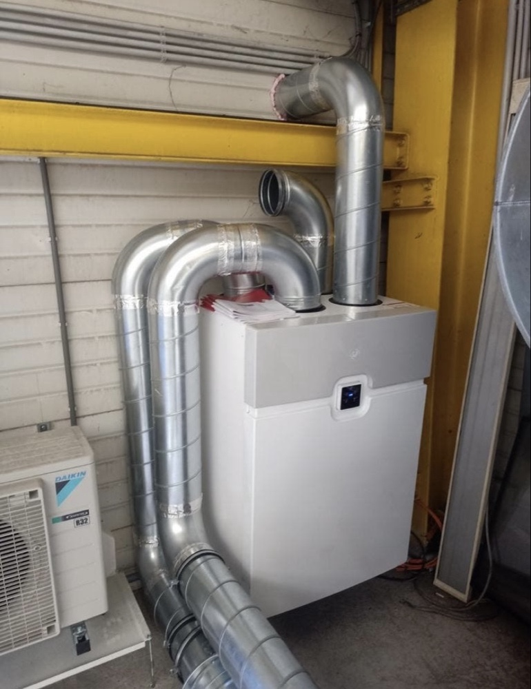 Ventilatie- en kanaalwerk installatie